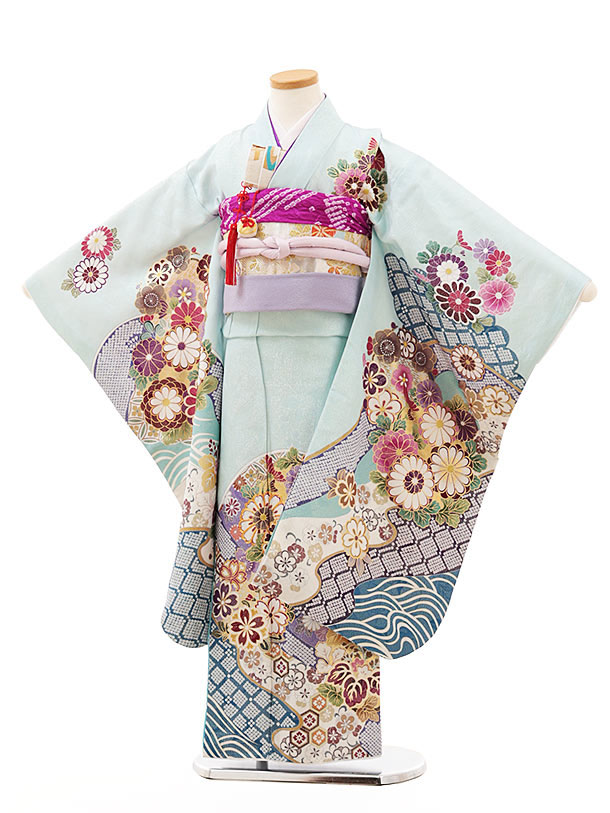 楽天市場】七五三 着物 7歳 フルセット レンタル 女の子Y214【高級正絹