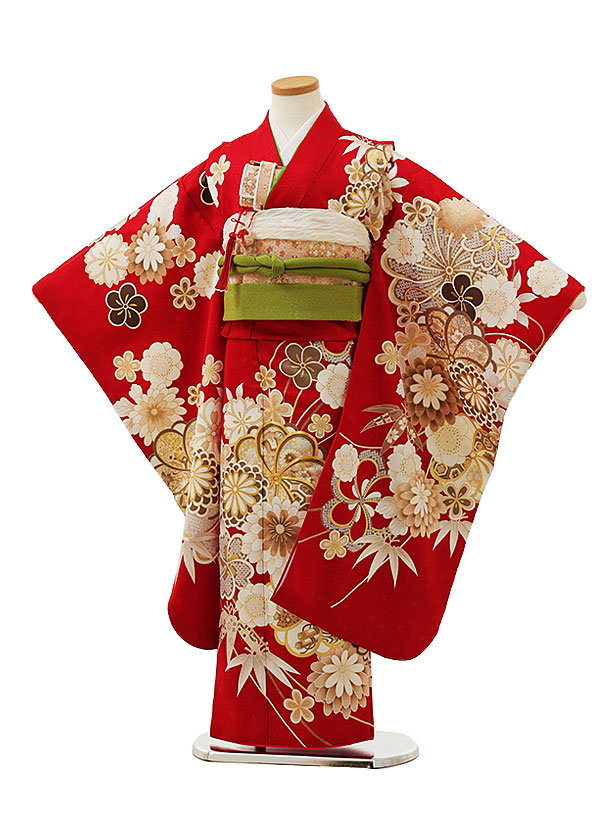 とみくです。7歳向け・化繊・ちりめん・お着物のセット とみくです。7