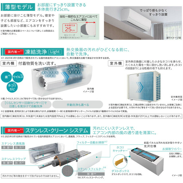 楽天市場】【工事費込セット（商品＋基本工事）】 [RAS-MJ7125D-W