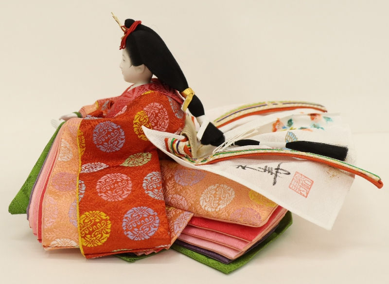 楽天市場】雛人形 ケース飾り 紗奈 小出松寿 十一番 親王 黄櫨染 平安