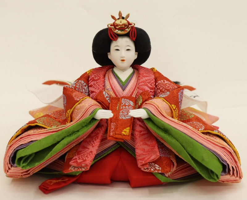 楽天市場】雛人形 ケース飾り 紗奈 小出松寿 十一番 親王 黄櫨染 平安