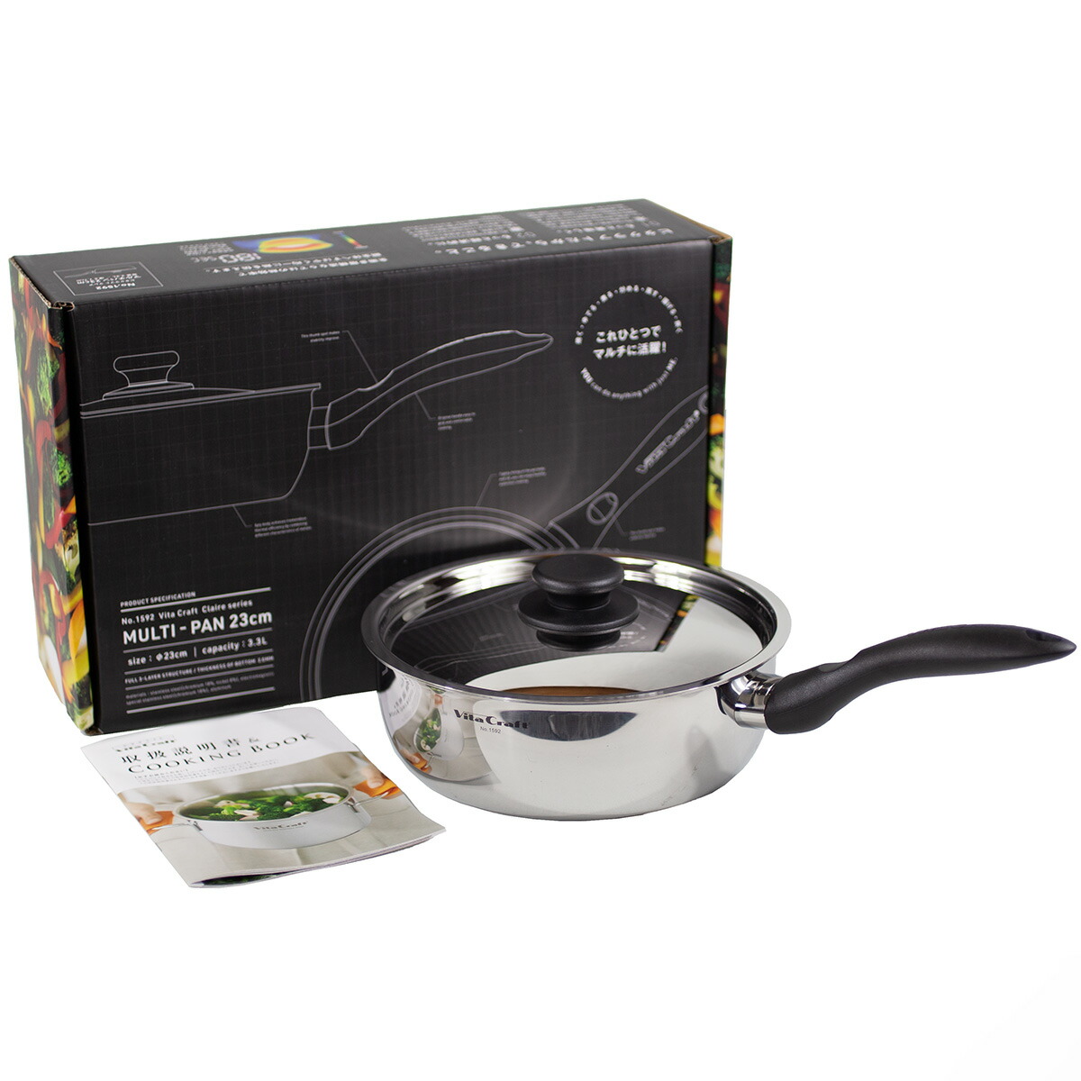 楽天市場】【Vita Craft】 ビタクラフト クレア マルチパン 23cm No