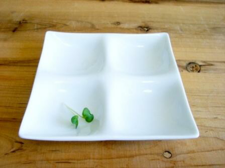 楽天市場】【kowake mini】コワケ 白磁 食器 おしゃれ 四つ仕切り ミニ