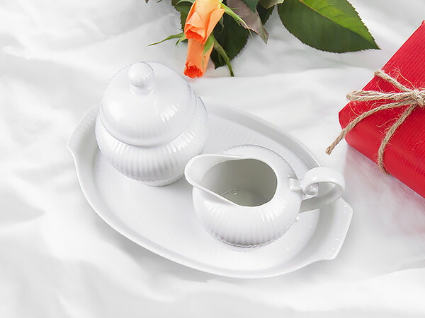 楽天市場】【半額】【Royal Blanche】 シュガーポット＆ミルク