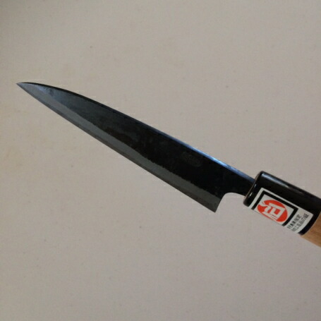 楽天市場】本種 種子島包丁池浪刃物製作所純手打ち黒打ち両刃万能包丁