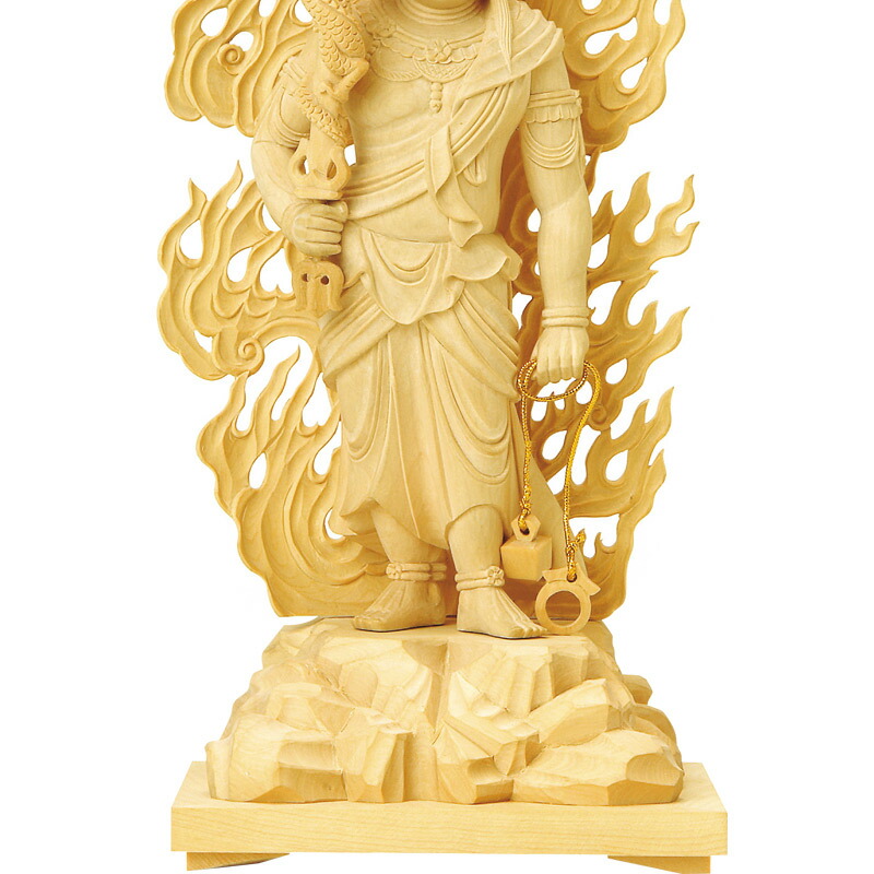 最終値下 【保管品】興教 柘植 台付 2号 仏像 木製 状態良好 495 最終