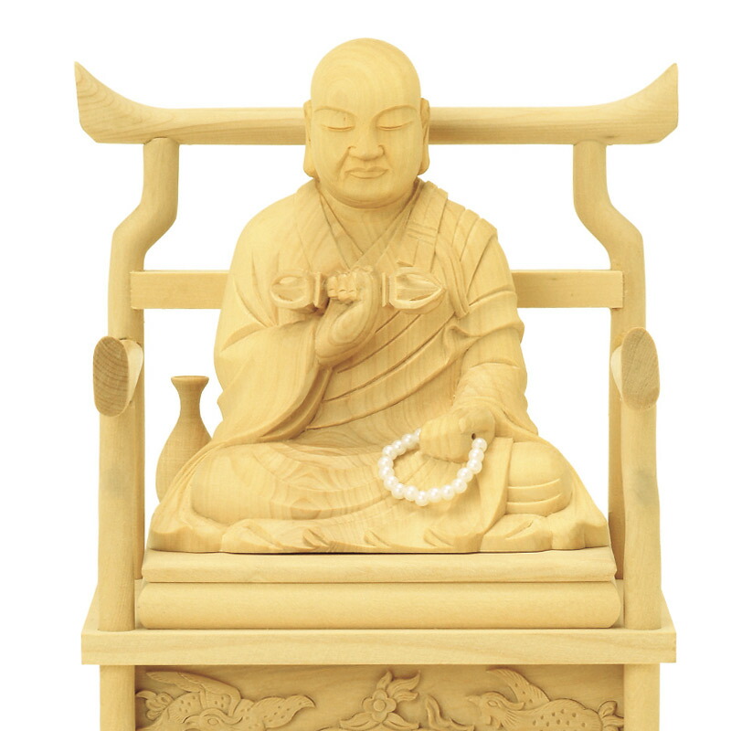 楽天市場】仏像 【本柘植(ツゲ)】 弘法大師 2.0寸 （高さ：165mm