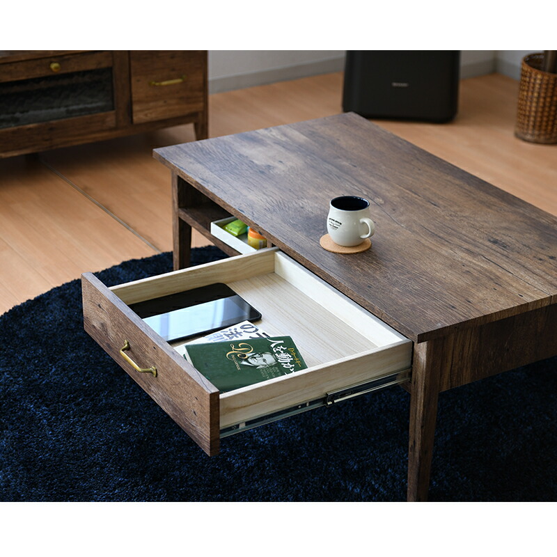 楽天市場】センターテーブル リビングテーブル おしゃれ 幅100 引出