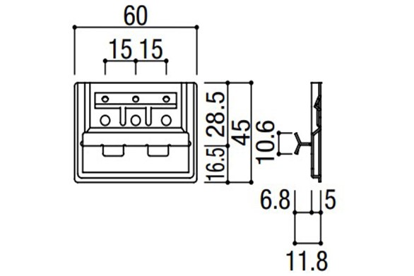楽天市場】NICHIHA 留付け金具EX「JE555」【 50個入/袋】 上下接合部用