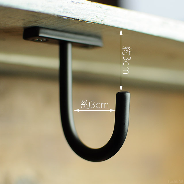 楽天市場】アイアン ハンギングフック ブラック/アンティーク風 吊り