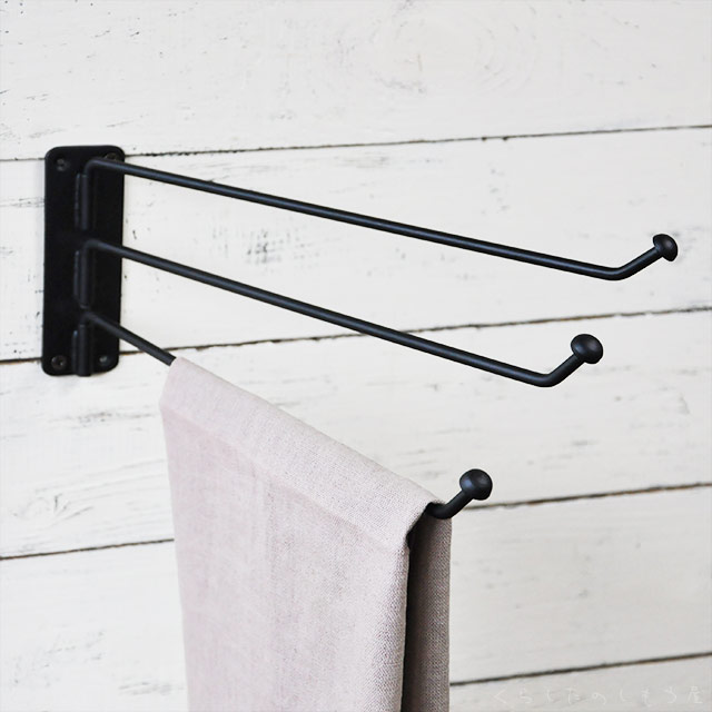 楽天市場】アンティーク調 アイアン タオルハンガー（3連タイプ