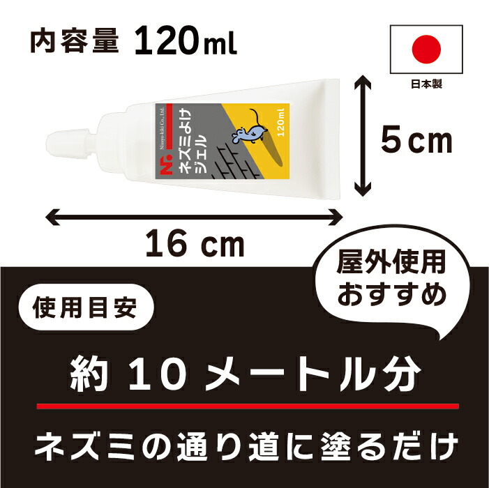 楽天市場】☆P2倍楽天SALE期間中☆ネズミよけ ジェル 120ml ねずみよけ