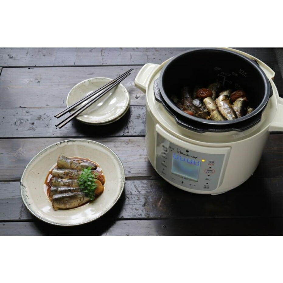 楽天市場】ワンダーシェフ マイコン電気圧力鍋 楽ポン nooge ヌージュ