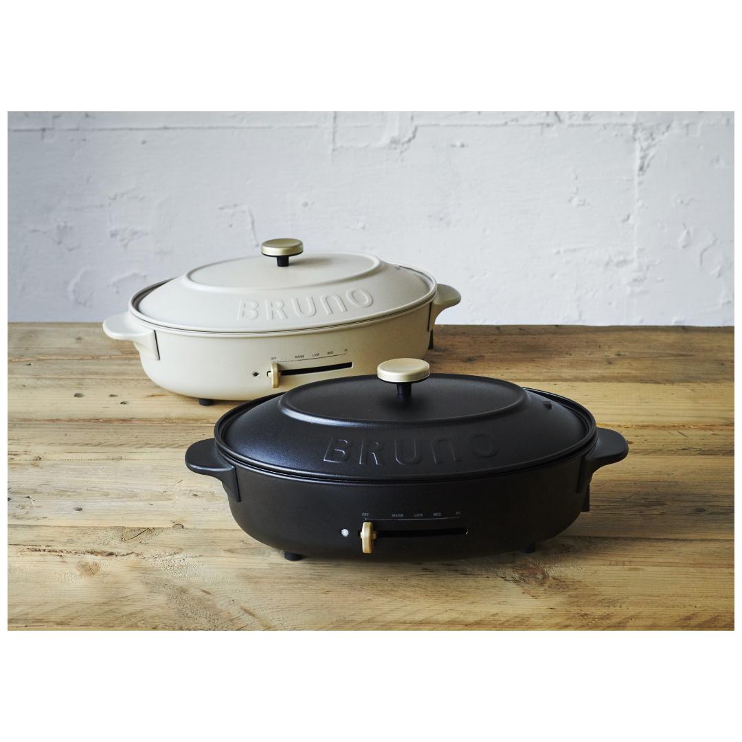 楽天市場】ブルーノ BRUNO オーバルホットプレート グレージュ イデア