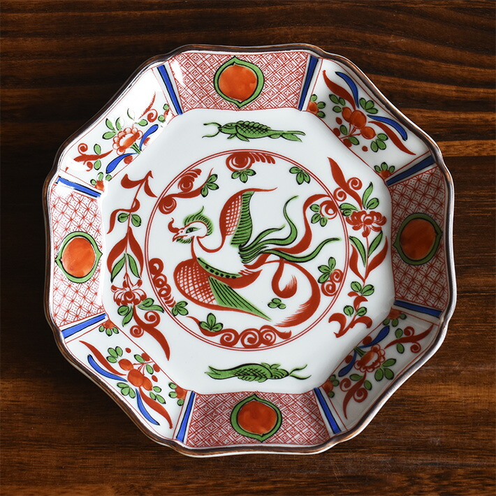 楽天市場】九谷焼 中皿 セット 赤絵鳳凰（ 和食器 取り皿 おしゃれ