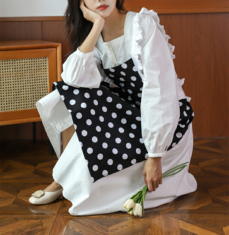 楽天市場】フリルがキュートなデザイン！全3パターン ドット柄 水玉