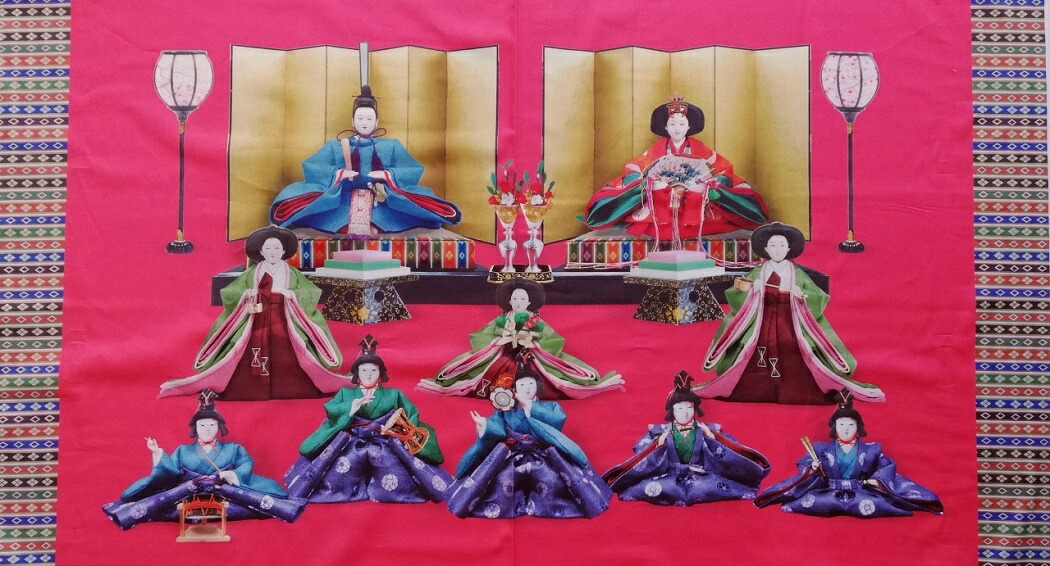 楽天市場】コッカ インクジェット タペストリー 生地 ひな祭り