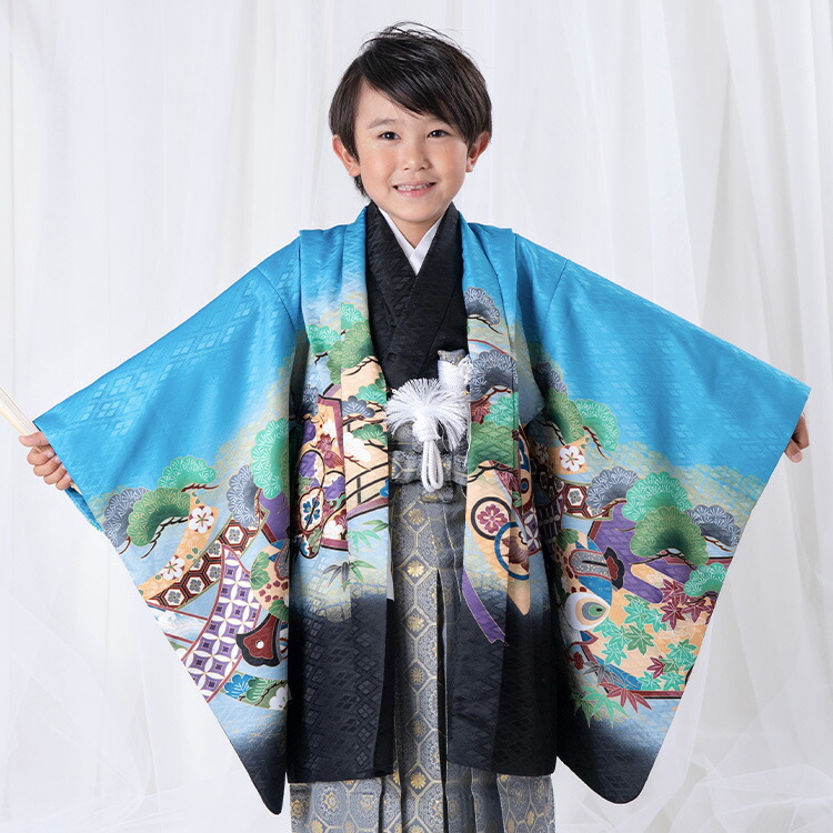 楽天市場】七五三 着物 3歳 羽織袴セット 男の子 10点フルセット
