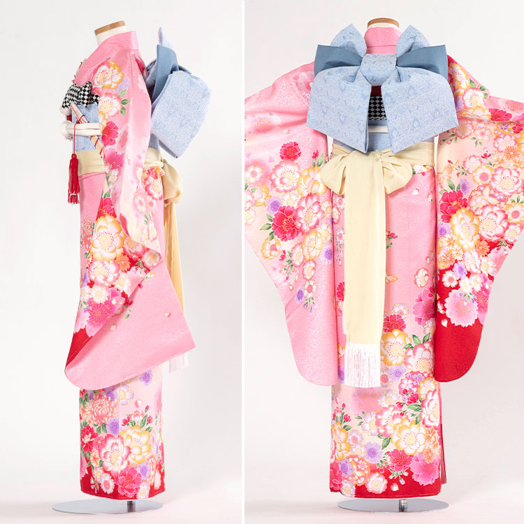 楽天市場】【レンタル】七五三 着物 7歳 四つ身セット(結び帯セット