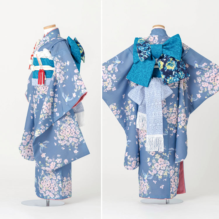 楽天市場】【レンタル】七五三 着物 7歳 四つ身セット(結び帯セット