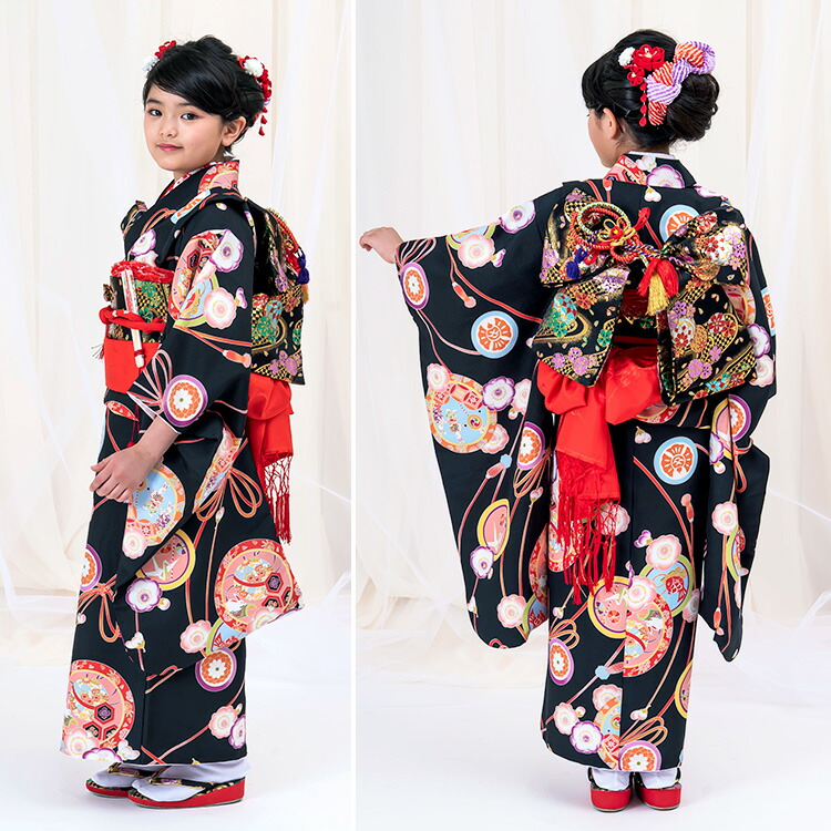 楽天市場】【レンタル】七五三 着物 7歳 四つ身セット(結び帯セット