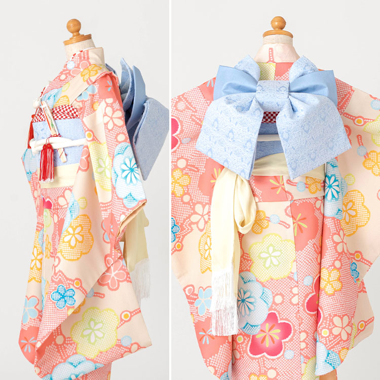 楽天市場】七五三 着物 7歳 四つ身 単品 女の子 着付けマニュアル付き