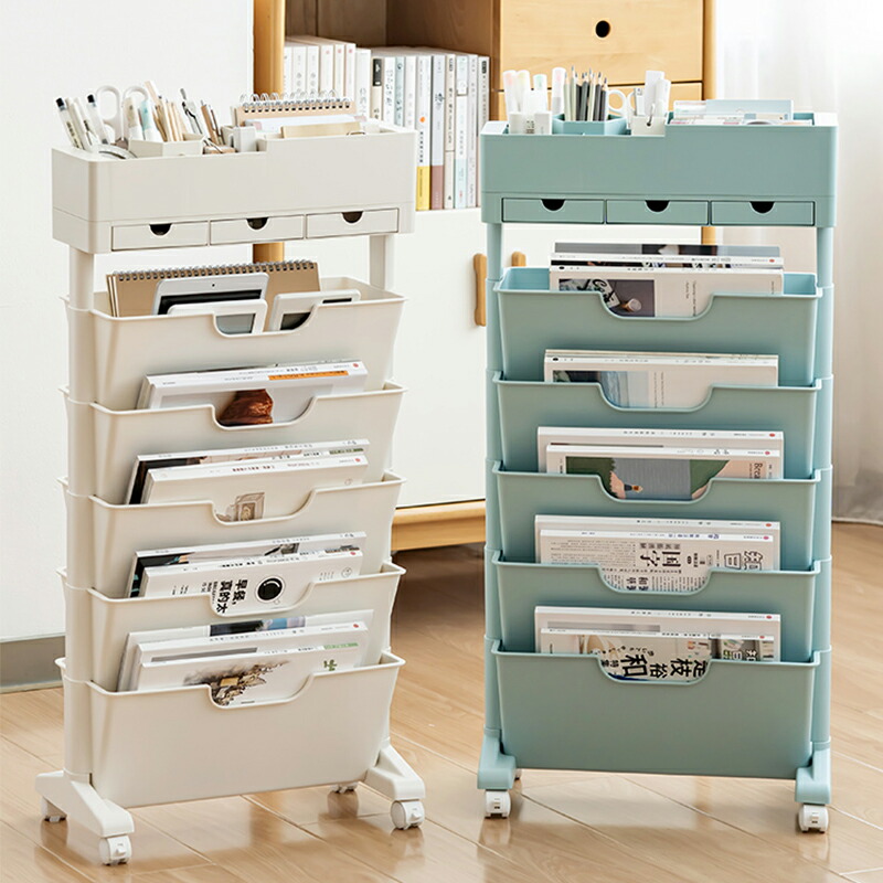 楽天市場】【SS限定☆P2倍+全品5％OFF!】マガジンラック 収納ワゴン