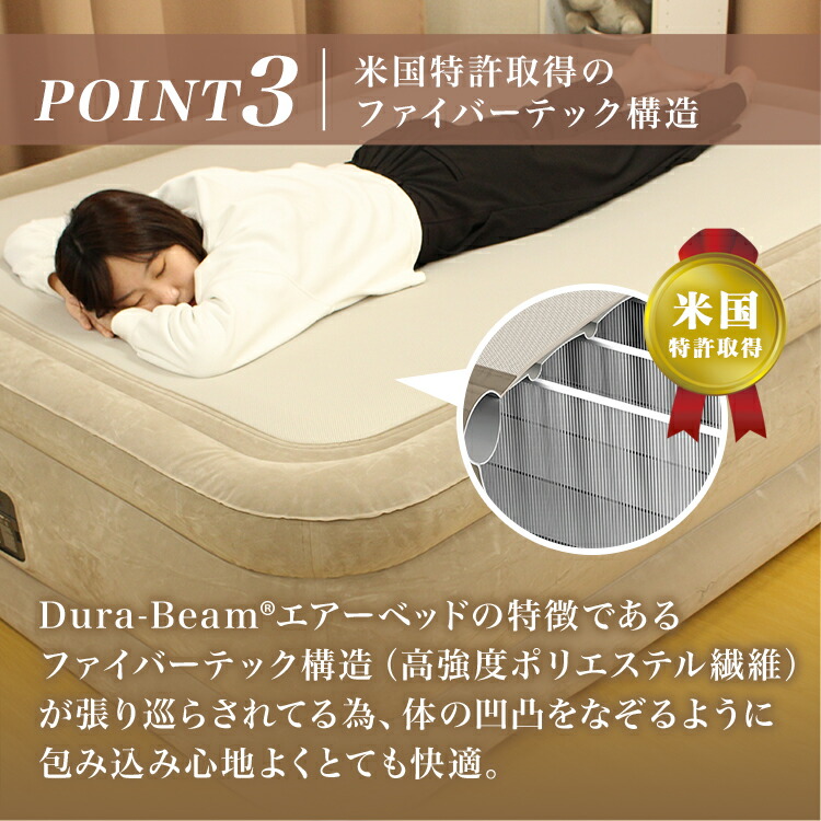 楽天市場】INTEX サーマラックス エアーベッド ワイドダブル クイーン