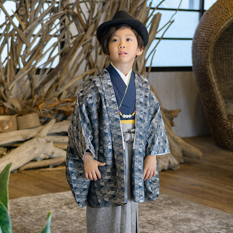 楽天市場】七五三 男の子 着物 フルセット 3歳 5歳 数5歳 7歳 羽織 袴