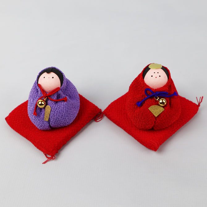 楽天市場】【B-type】ひな人形/手作りちりめんお手玉ひな（座布団