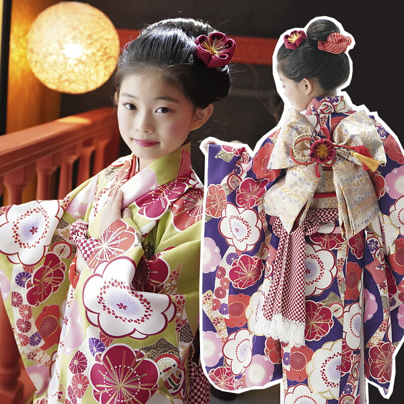 7歳の七五三】娘へお祝い！アンティーク柄のおしゃれな着物のおすすめ