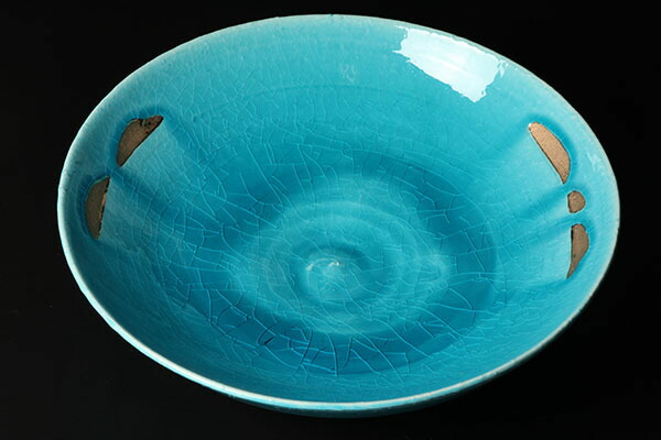 楽天市場】荒木義隆監修 小僧窯 トルコブルー金彩 七寸皿【和食】【和