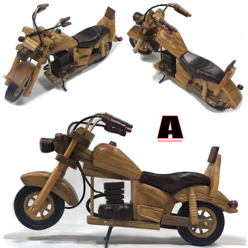 楽天市場】ウッドクラフト 木製バイク レトロ ウッドアート インテリア
