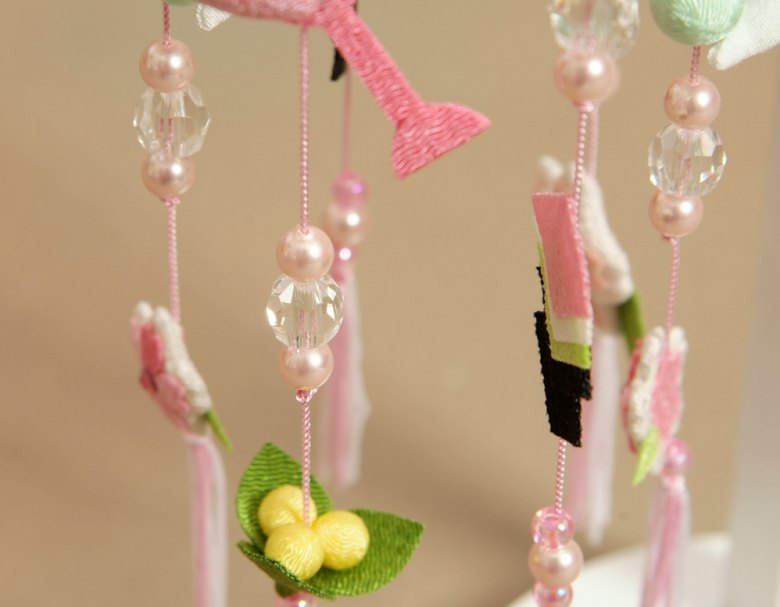 楽天市場】つるし飾り ひな祭り さげもん飾り 雛飾り 白飾り台