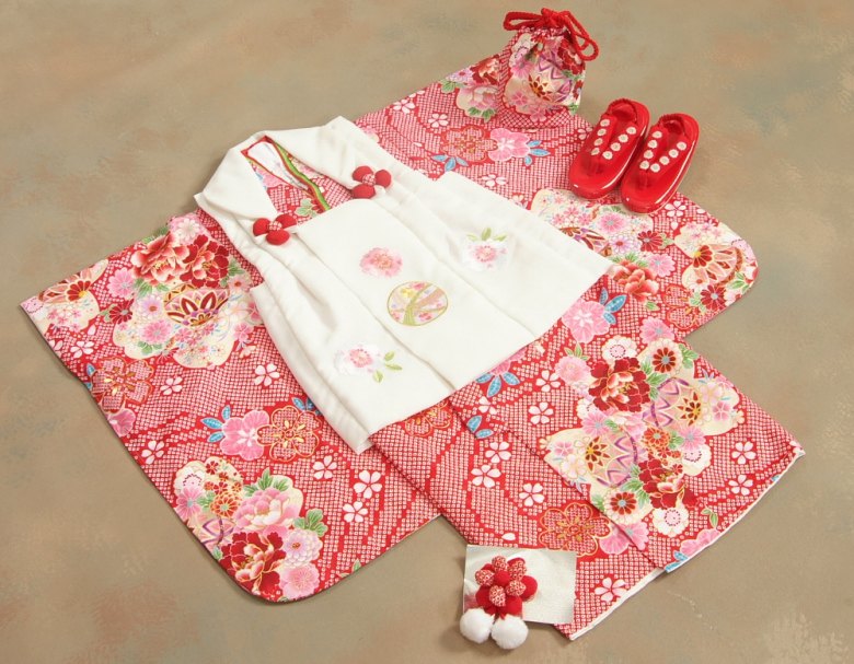 SHI様専用 美品【七五三 3歳 女の子】京都花ひめ フルセット 被布疋田