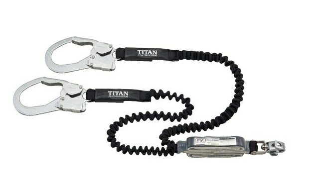 楽天市場】タイタン 伸縮ストラップ式 ハーネス用ランヤード EXJ