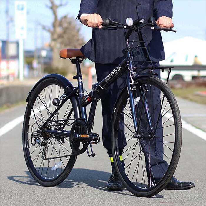 楽天市場】クロスバイク 27インチ シティサイクル 折りたたみ自転車