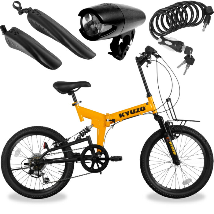 楽天市場】KYUZO 自転車 セミファットバイク 20インチ 6段変速