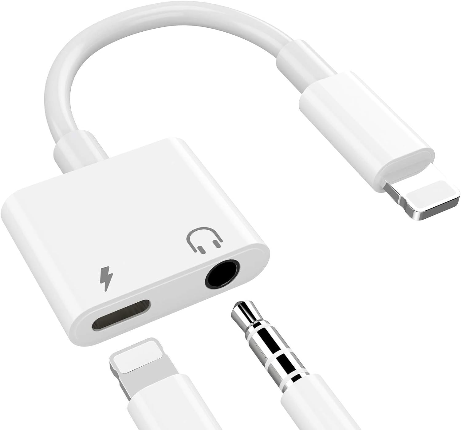 楽天市場】【2026 iPhone イヤホンジャック】2IN1 充電 音楽を聴く