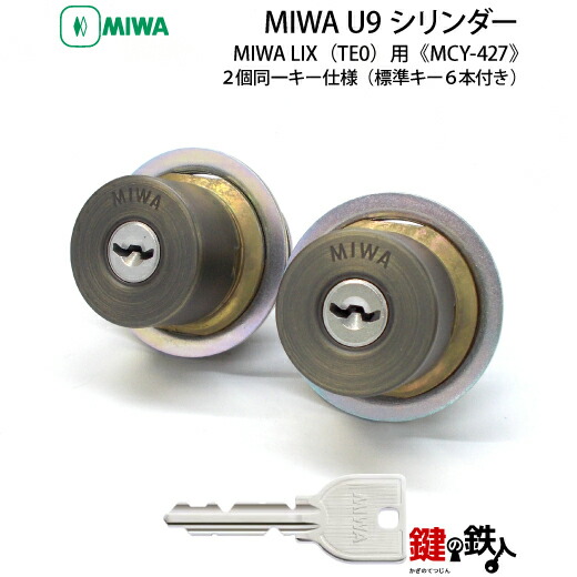 楽天市場】MIWA U9シリンダーMIWA LESP(LIX)＋MIWA TE-08(LIX)用玄関