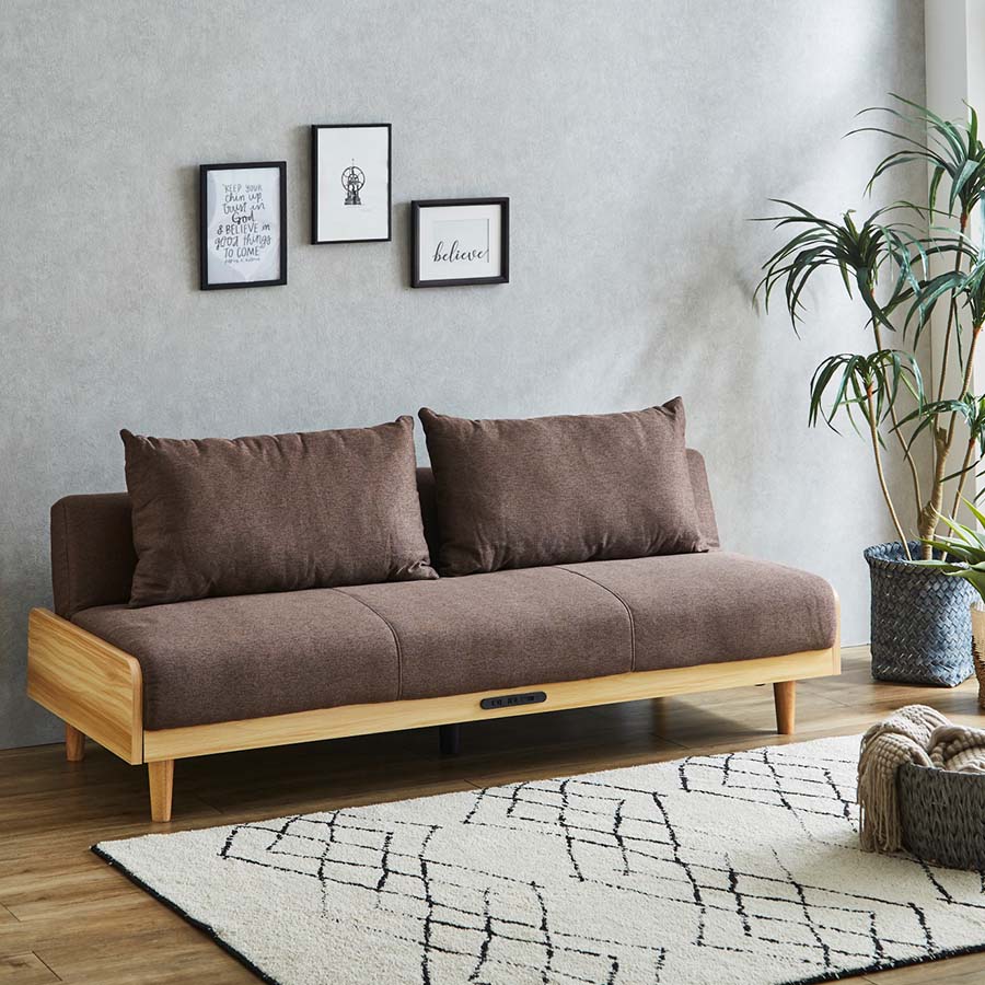 楽天市場】3Pソファ ソファ ソファー 3人掛け ソファベッド 幅186 脚付