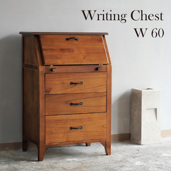 楽天市場】ライティングチェスト ライティングデスク おしゃれ 北欧