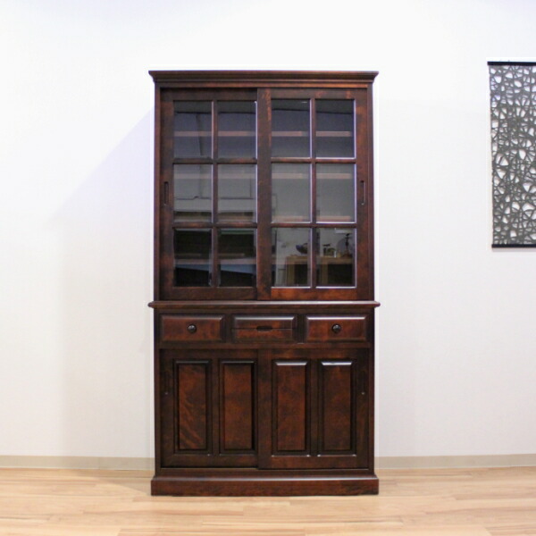 楽天市場】上質な北海道産の重厚な深みのある伝統の民芸家具スライド式