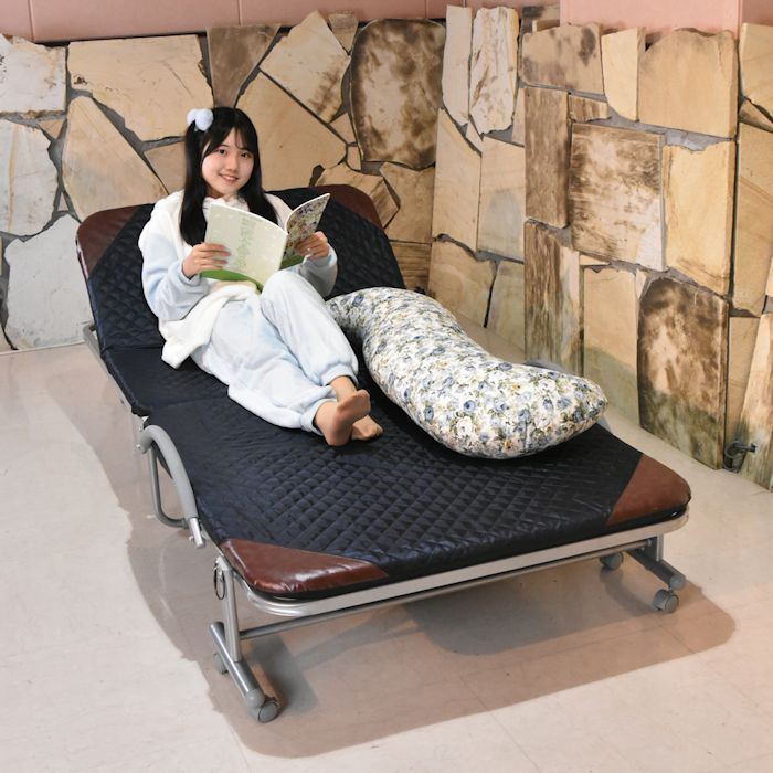 楽天市場】折りたたみベッド リクライニング機能付 ベッド BR301BL