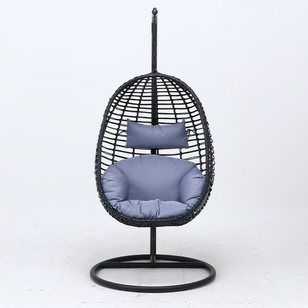 楽天市場】ハンギング チェア たまご型 クッション付きハンギング