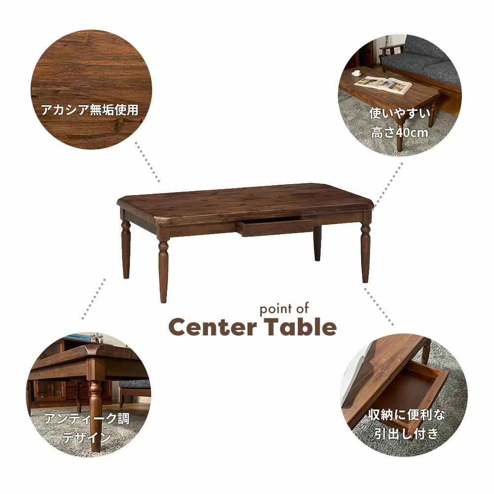 楽天市場】【4日20時よりｽｰﾊﾟｰｾｰﾙ】テーブル おしゃれ 115センター