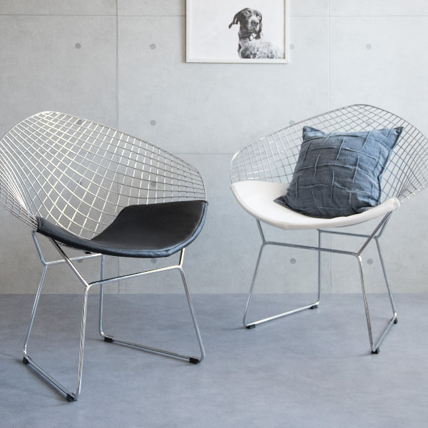 楽天市場】ハリー・ベルトイア ダイヤモンドチェア デザインチェア リ