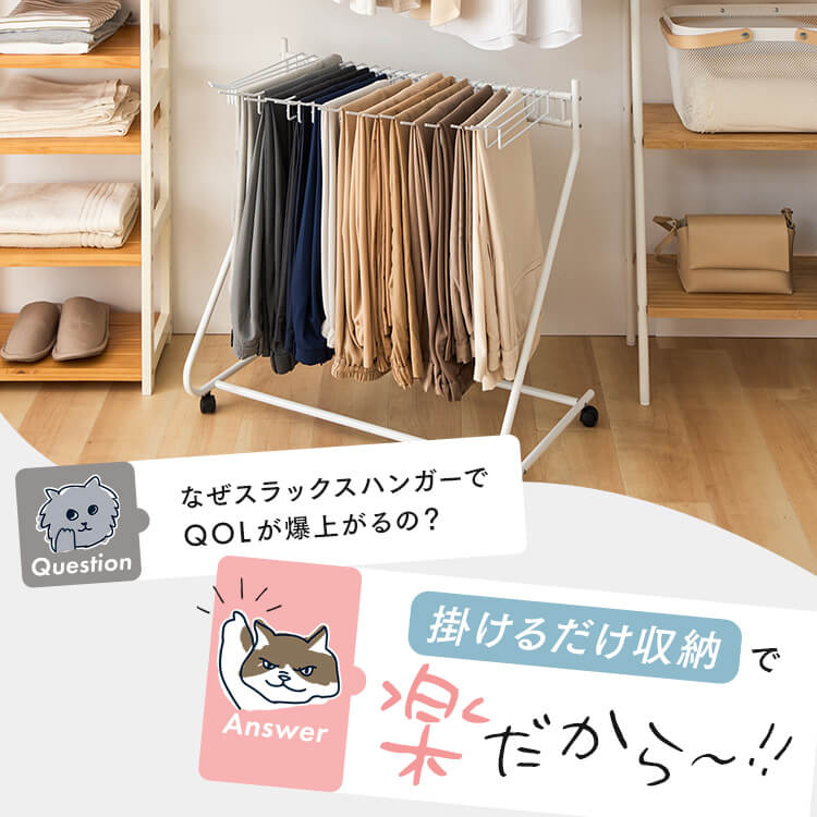 楽天市場】《激熱商品》 スラックスハンガー 20本掛け ハンガー