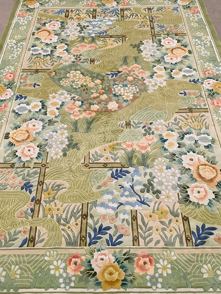 楽天市場】【中国段通 シルク 約3畳用】「自然へのご褒美」絨毯