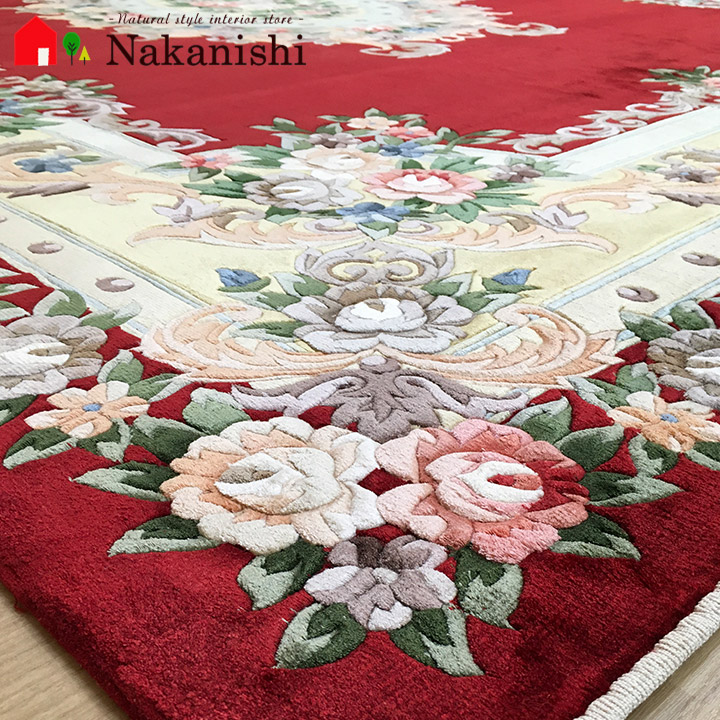 楽天市場】【中国段通 シルク 約6畳用 美術柄 33】絨毯(じゅうたん